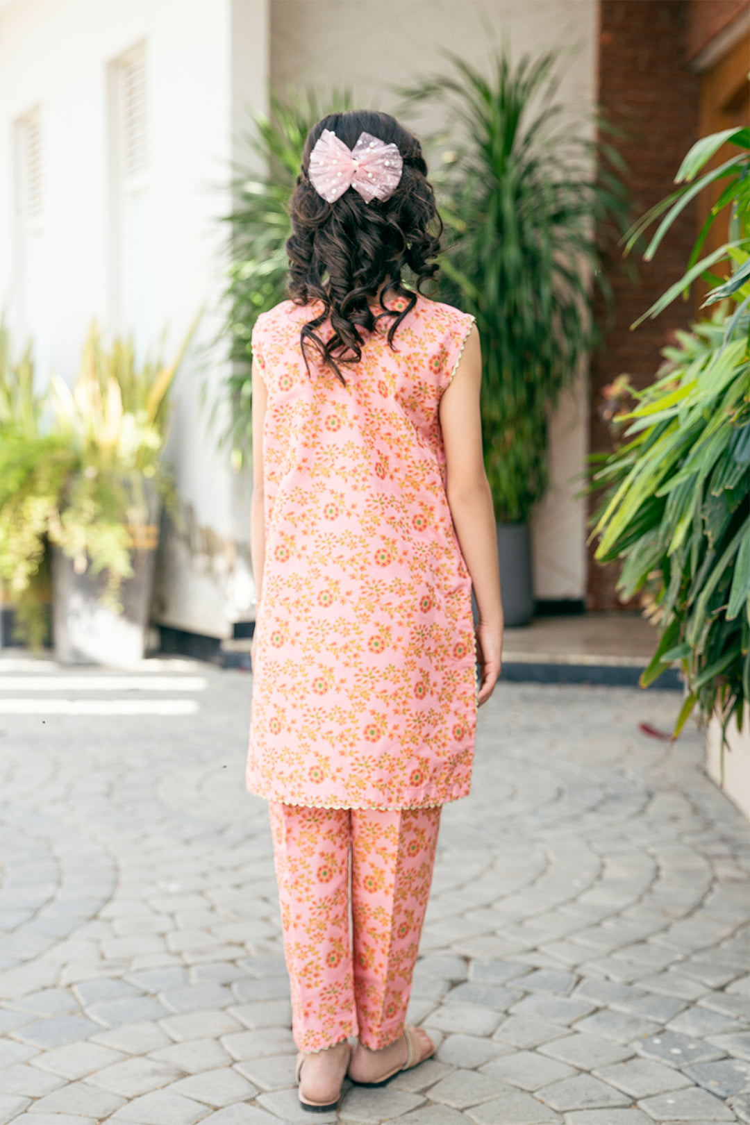 K-SFC-015 RAW SILK TABEL PRINT SHIRT AND TROUSER