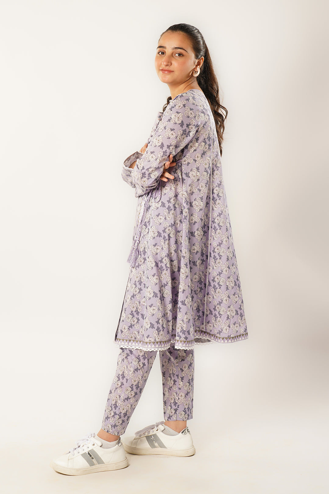 2 Piece Digital Printed Lawn Suit with Trouser ALPRTW-011