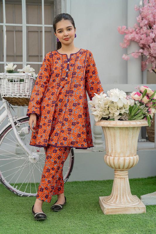2 Piece Suit Cotton Khaddar Digital Printed Casual Wear T-CK-003