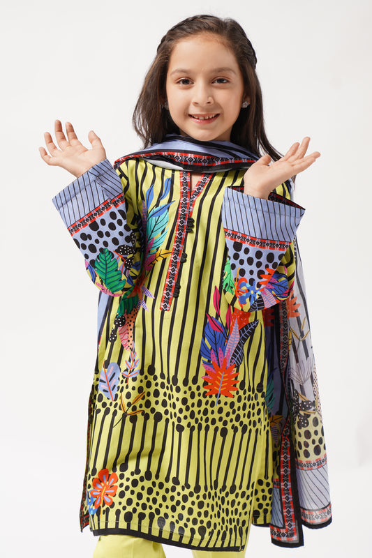 3 Piece Suit Digital Printed Pima Lawn 3PCS-040