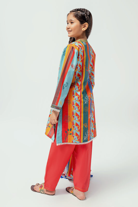 3 Piece Digital Printed Suit 3PCS-048