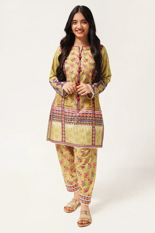 2 Piece Digital Printed Lawn Suit WRTW-081