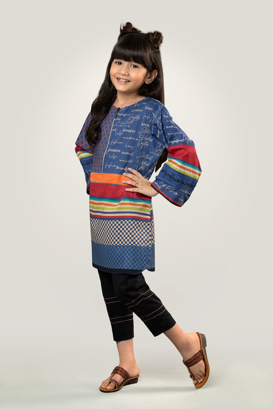 2 Piece Digital Printed Lawn Shirt & Cotton Trouser PRKT-020