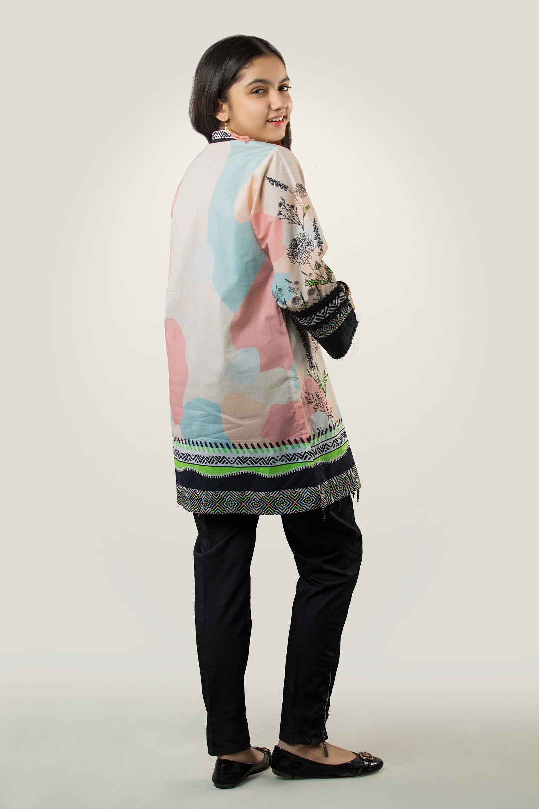 2 Piece Suit Digital Printed Lawn Shirt & Cotton Trouser PRST-056