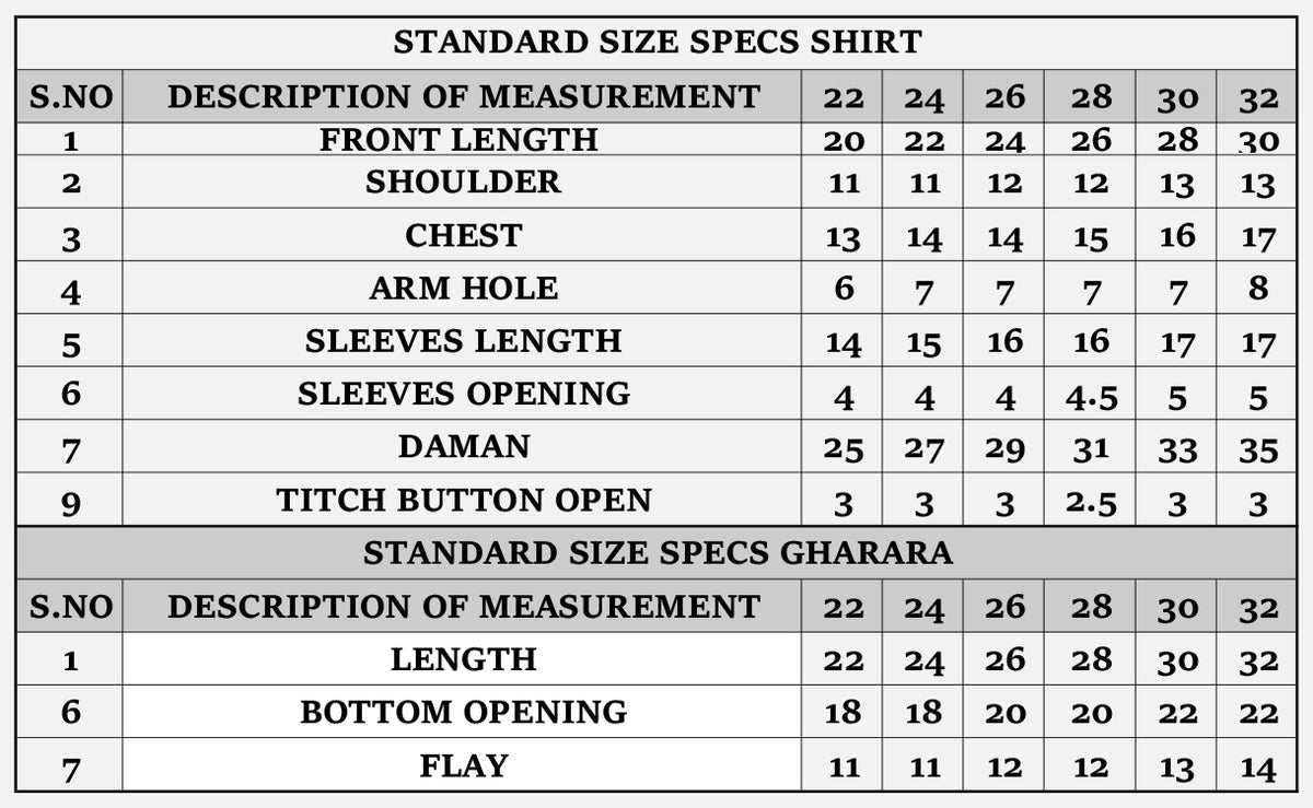 Size Guide