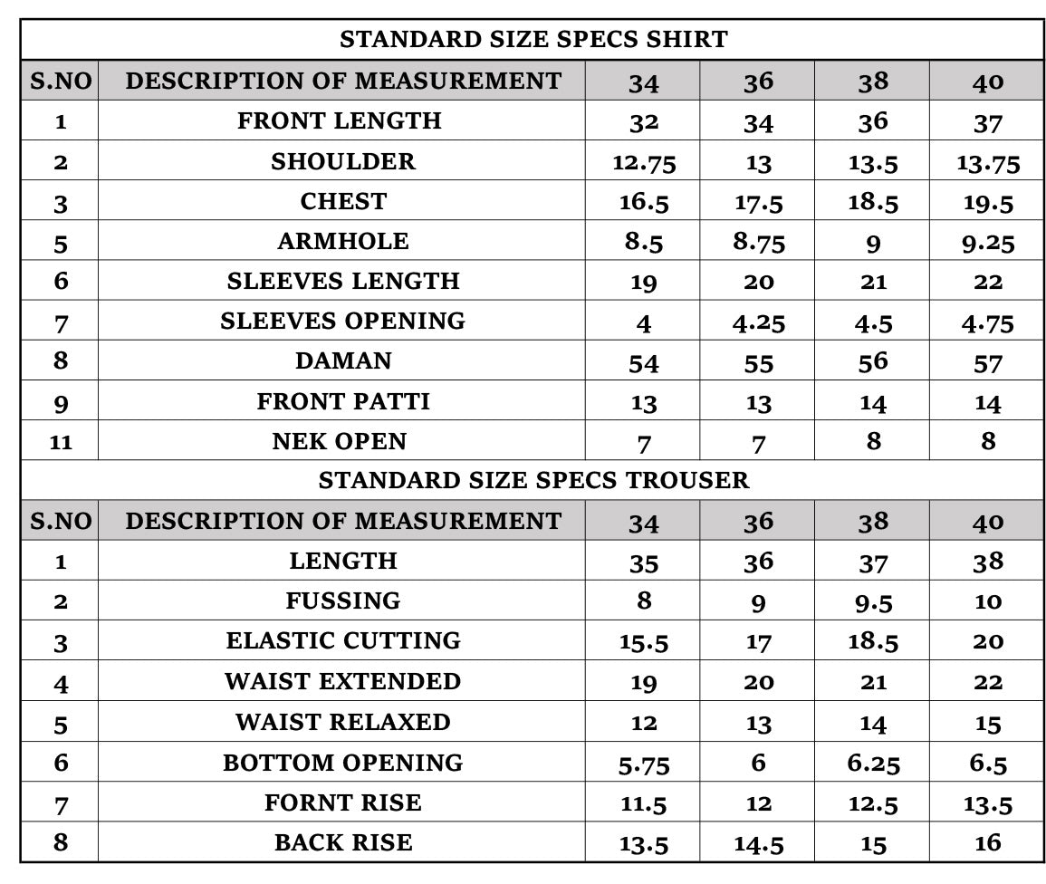 Size Guide