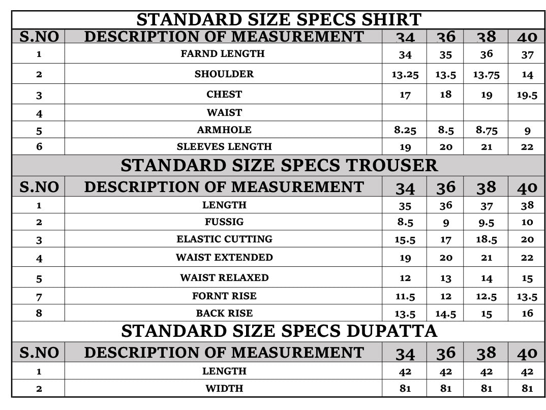 Size Guide