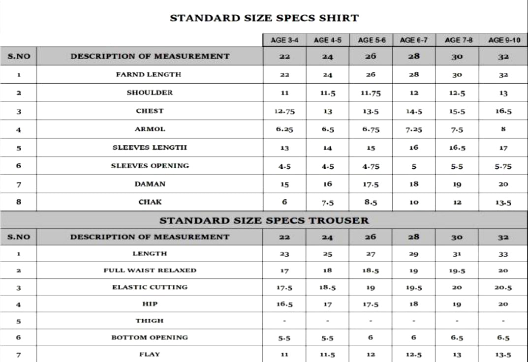 Size Guide