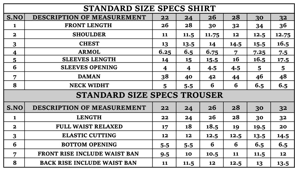 Size Guide
