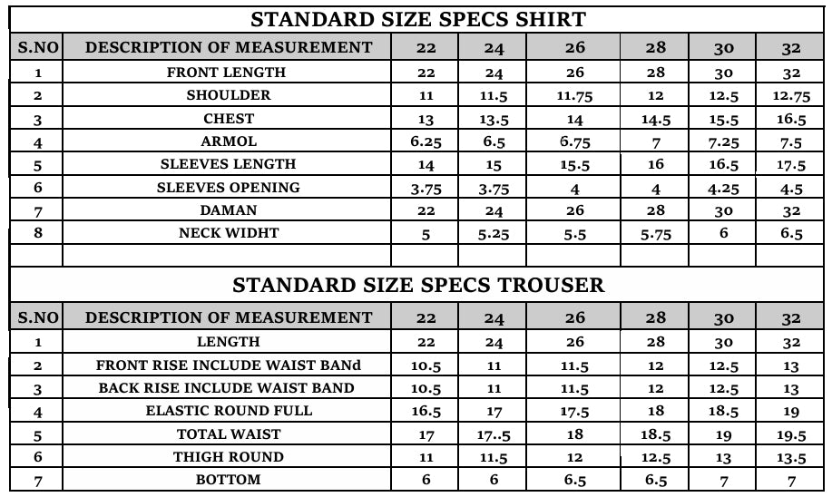 Size Guide