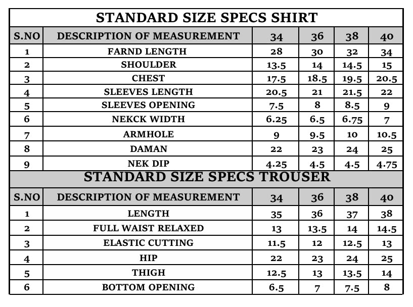Size Guide