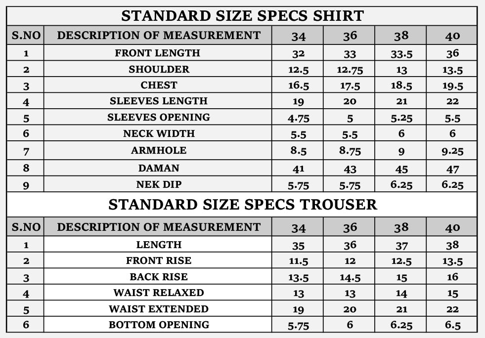 Size Guide