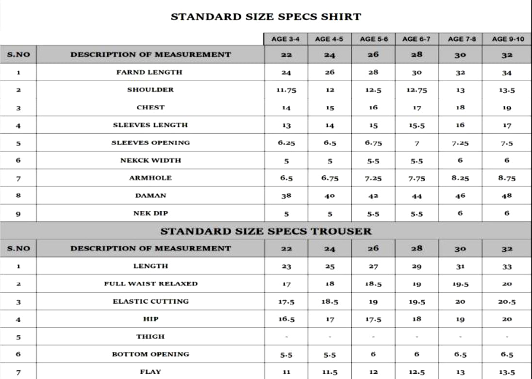 Size Guide