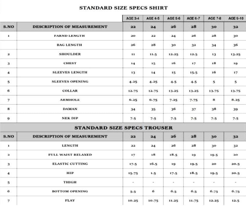 Size Guide
