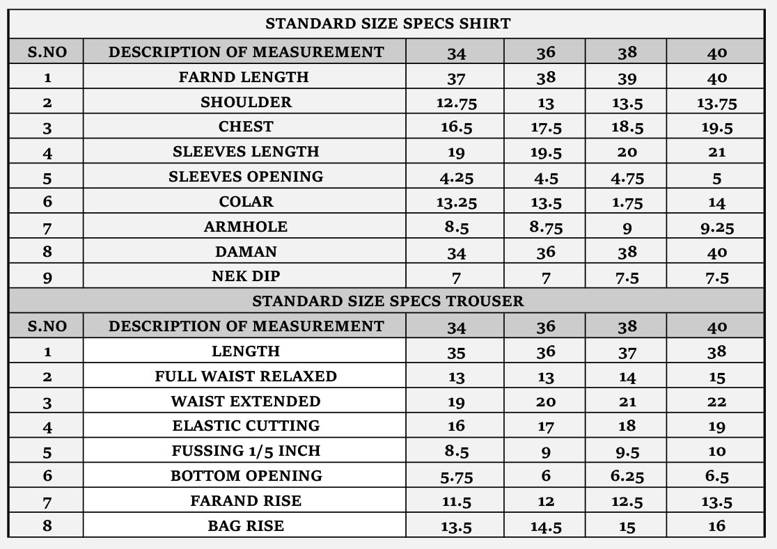 Size Guide