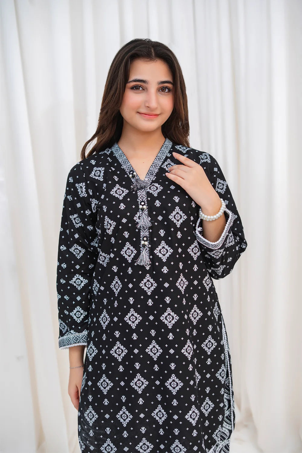 Geometric Lawn Co-Ord Set - T-MC-TP-005