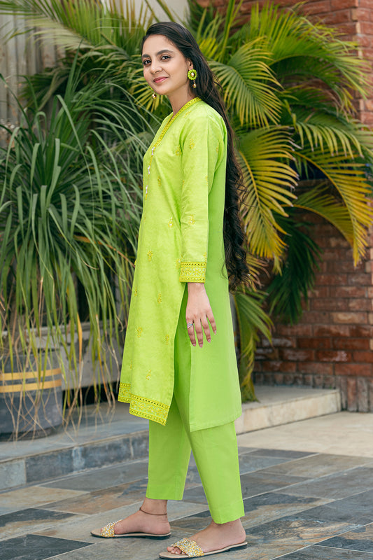 2 Piece Embroidered Dress Shirt with Trouser T-SFC-030