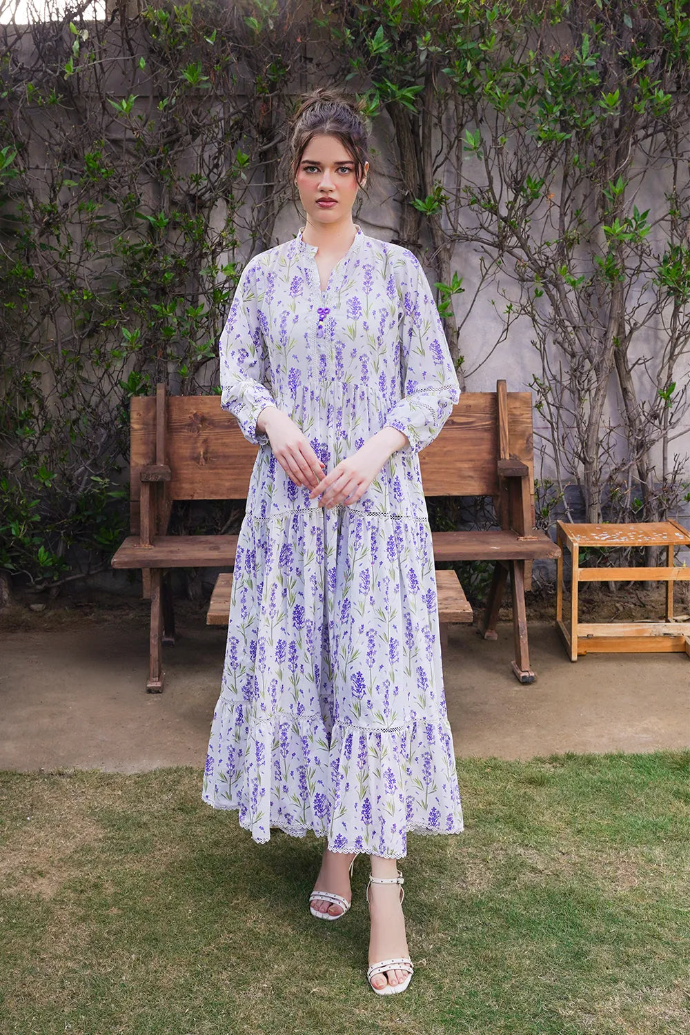 Printed Floral Frock Maxi - T-ALP-MAXI-020
