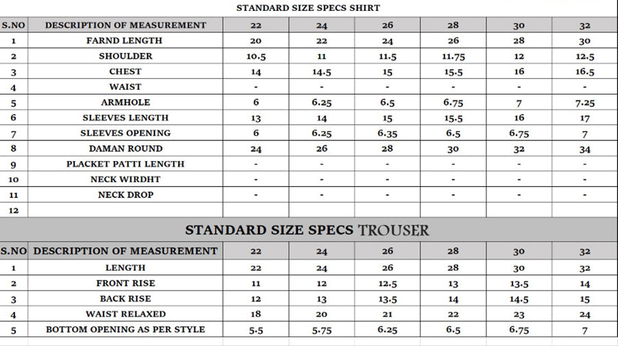 Size Guide