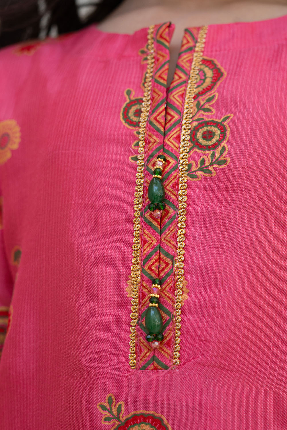 3 Piece Embroidered Indian Raw Silk Kurta with Gharara for Girls Pastel Pink Festive Wear K-FORT-008
