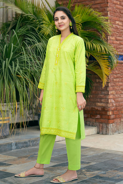 2 Piece Embroidered Dress Shirt with Trouser T-SFC-030