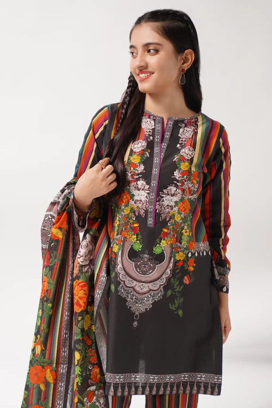 3 Piece Suit Digital Print Pima Lawn 3PCS-039