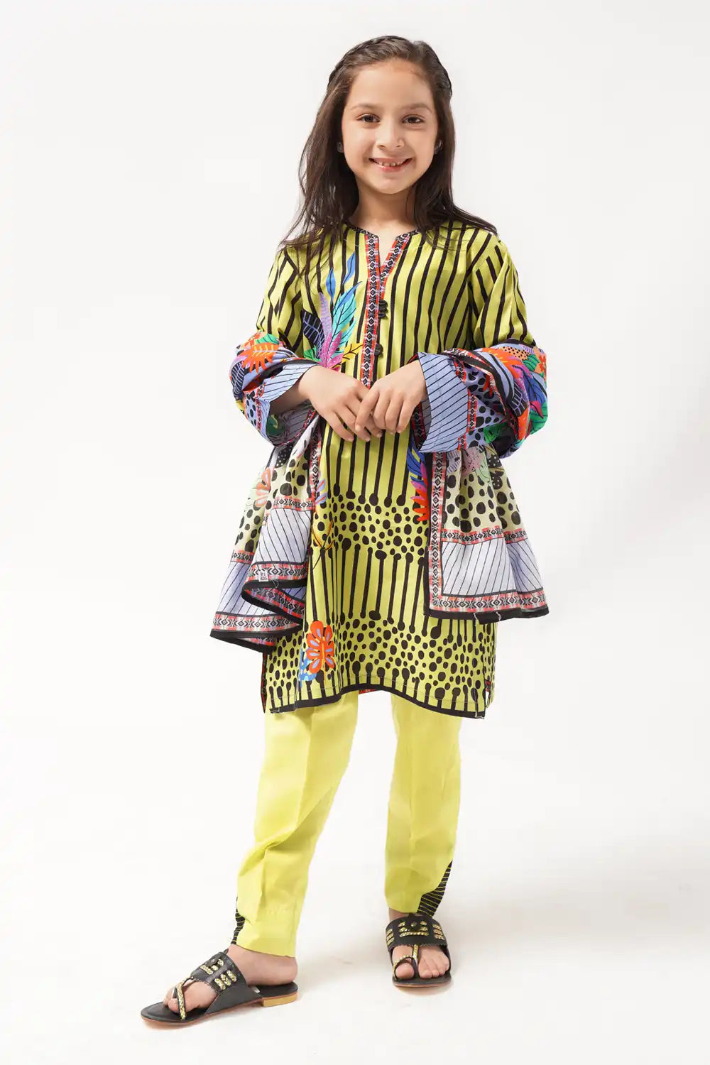 3 Piece Suit Digital Printed Pima Lawn 3PCS-040