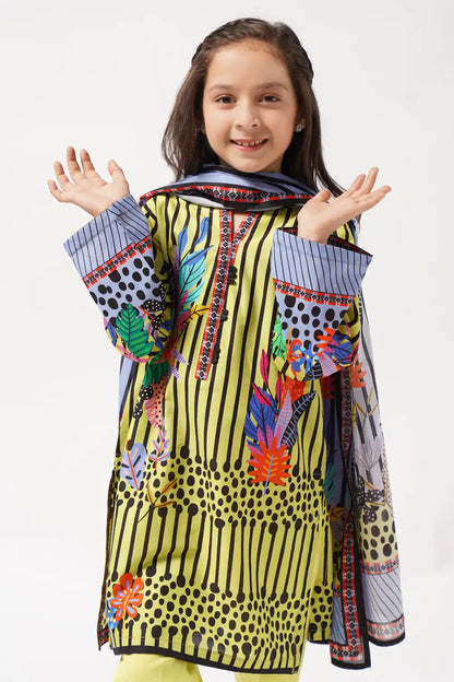 3 Piece Suit Digital Printed Pima Lawn 3PCS-040