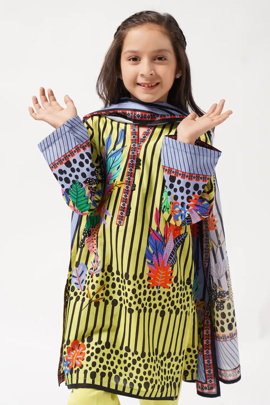 3 Piece Suit Digital Printed Pima Lawn 3PCS-040