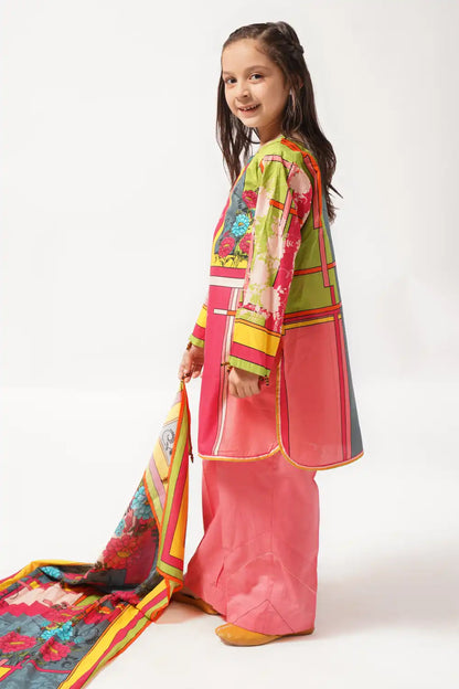 3 Piece Lawn Digital Printed Suit 3PCS-044