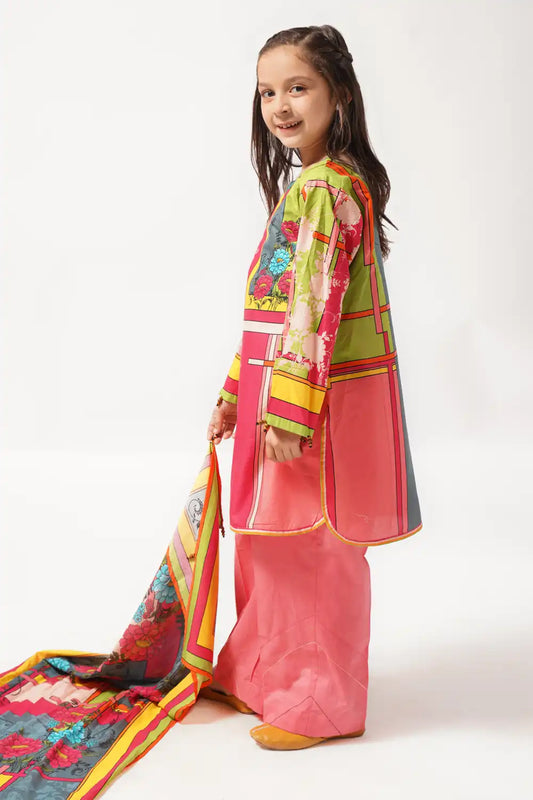 3 Piece Lawn Digital Printed Suit 3PCS-044