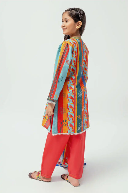 3 Piece Digital Printed Suit 3PCS-048