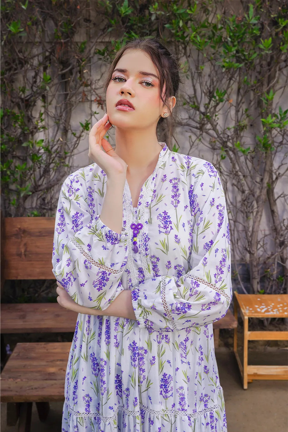 Printed Floral Frock Maxi - T-ALP-MAXI-020
