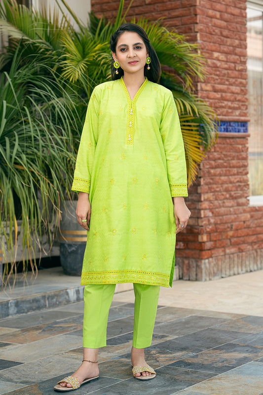 2 Piece Embroidered Dress Shirt with Trouser T-SFC-030