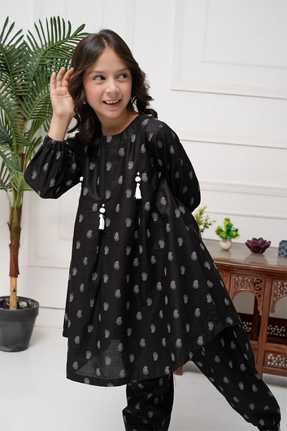 2 Piece Lawn Table Printed Co-Ords Set Frock Style K-TP-026