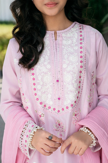 3 Piece Cotton Lawn Fabric Embroidered Suit T-SFC-003