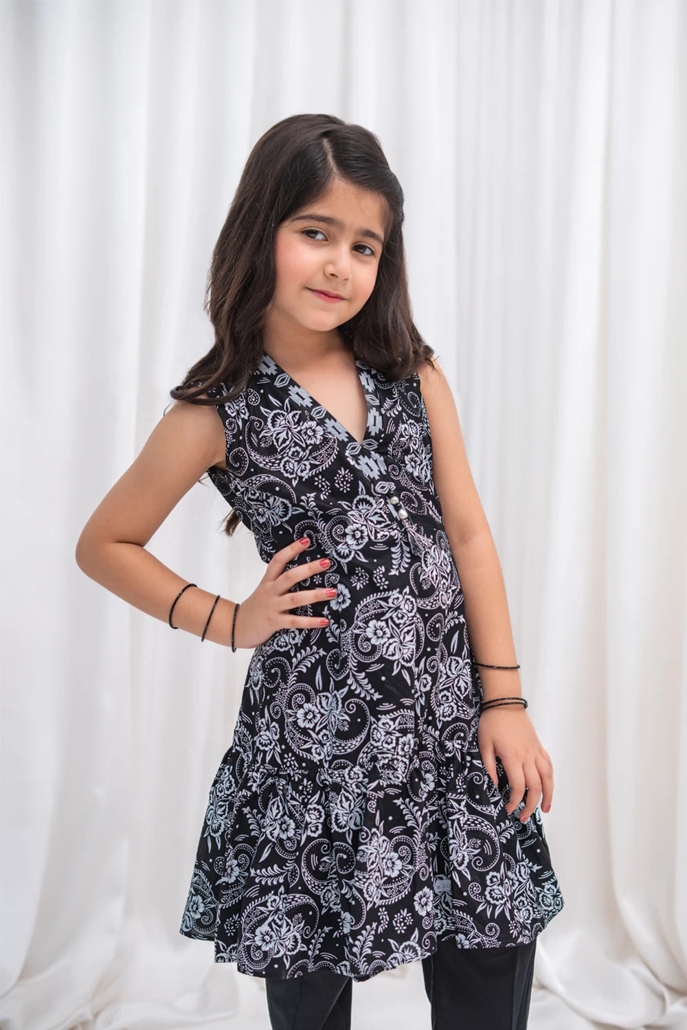 Printed Lawn Frock Co-Ord Set - K-MC-TP-011