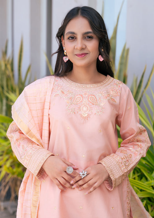 3 Piece Suit Lawn Embroidered T-SFC-005