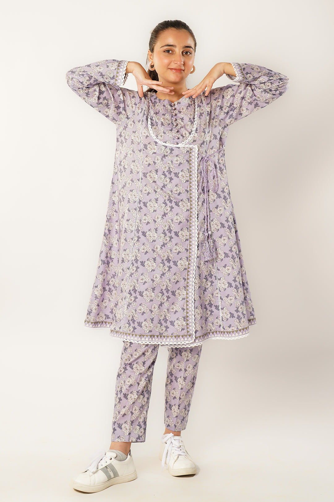 2 Piece Digital Printed Lawn Suit with Trouser ALPRTW-011