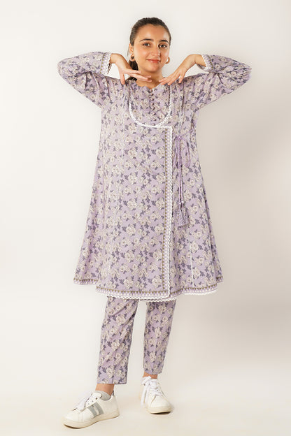 2 Piece Digital Printed Lawn Suit with Trouser ALPRTW-011