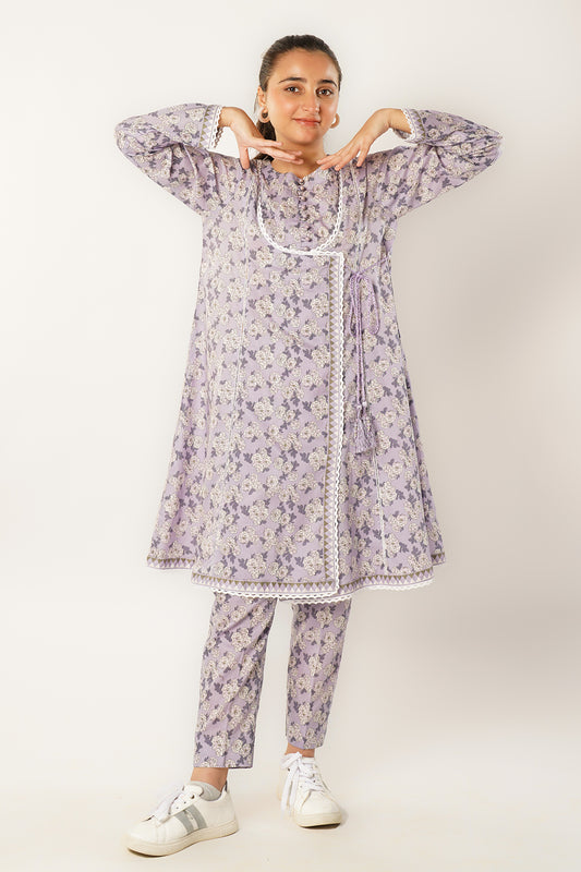 2 Piece Digital Printed Lawn Suit with Trouser ALPRTW-011