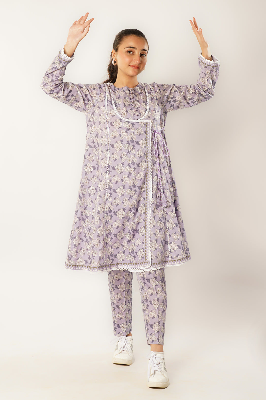 2 Piece Digital Printed Lawn Suit with Trouser ALPRTW-011