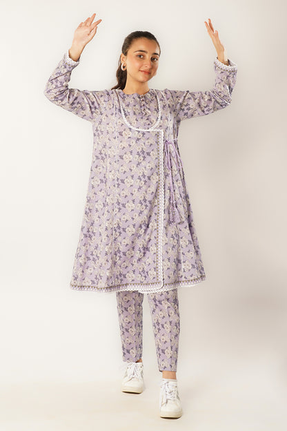 2 Piece Digital Printed Lawn Suit with Trouser ALPRTW-011