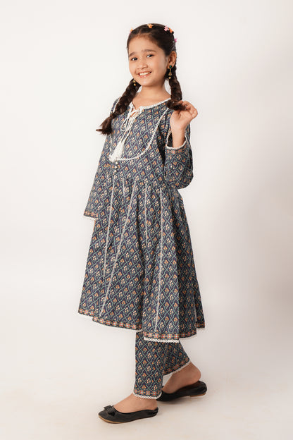 2 Piece Digital Printed Suit Floral Design Pima Lawn ALPRTW-012