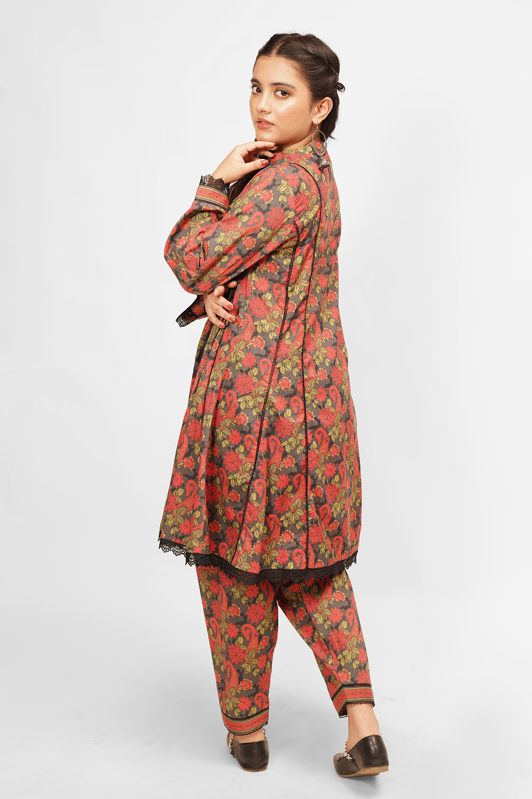2 Piece Digital Printed Lawn Cotton Suit with Shalwar ALPRTW-015