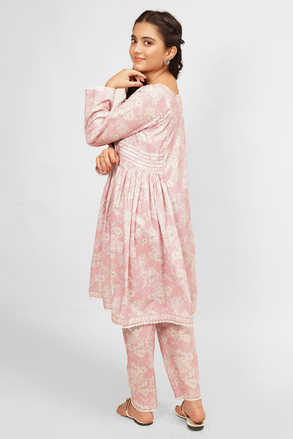 2 Piece Digital Printed Lawn Cotton Suit with Trouser ALPRTW-017
