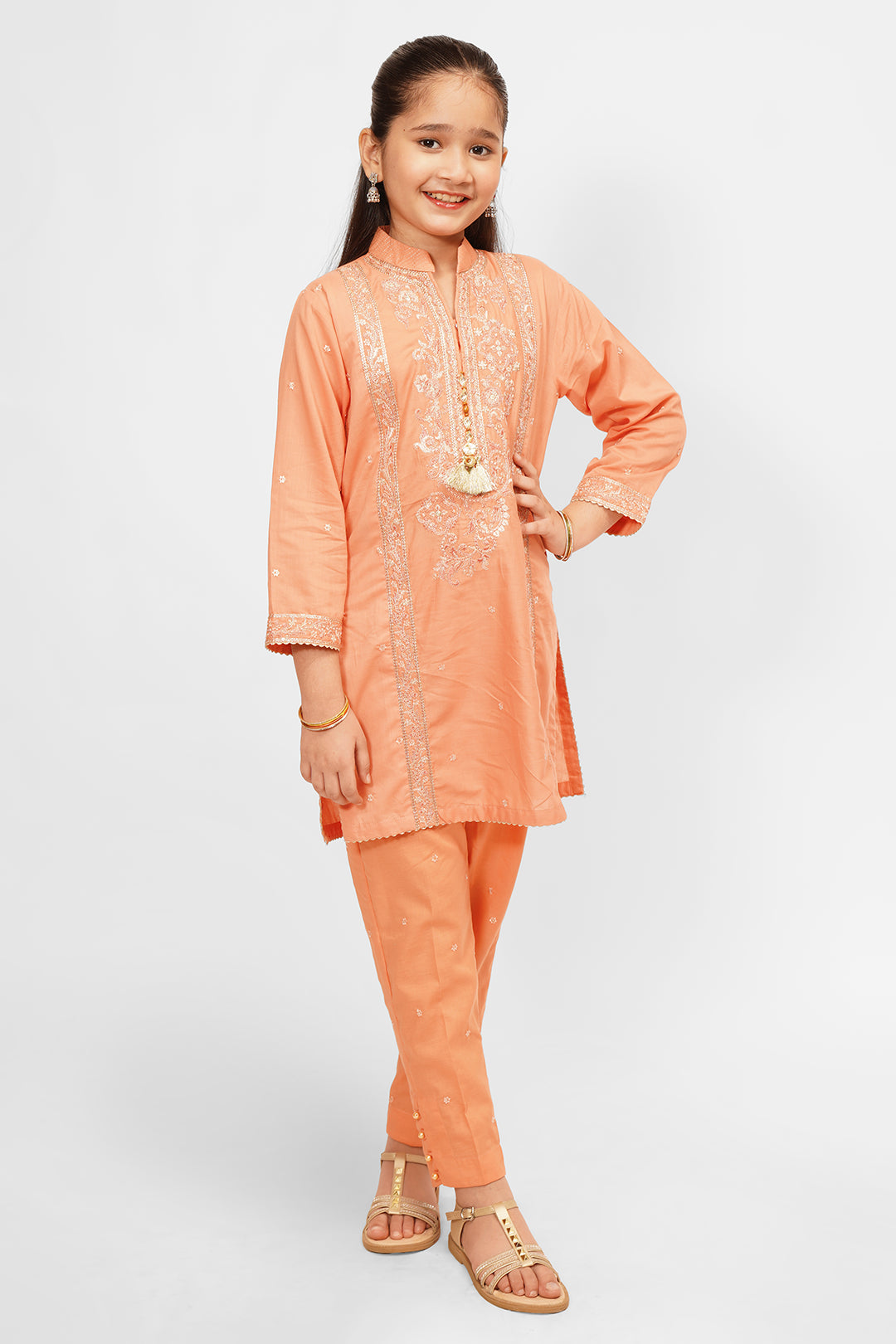 2 Piece Embroidered Cotton Lawn Suit with Trouser SFC-194