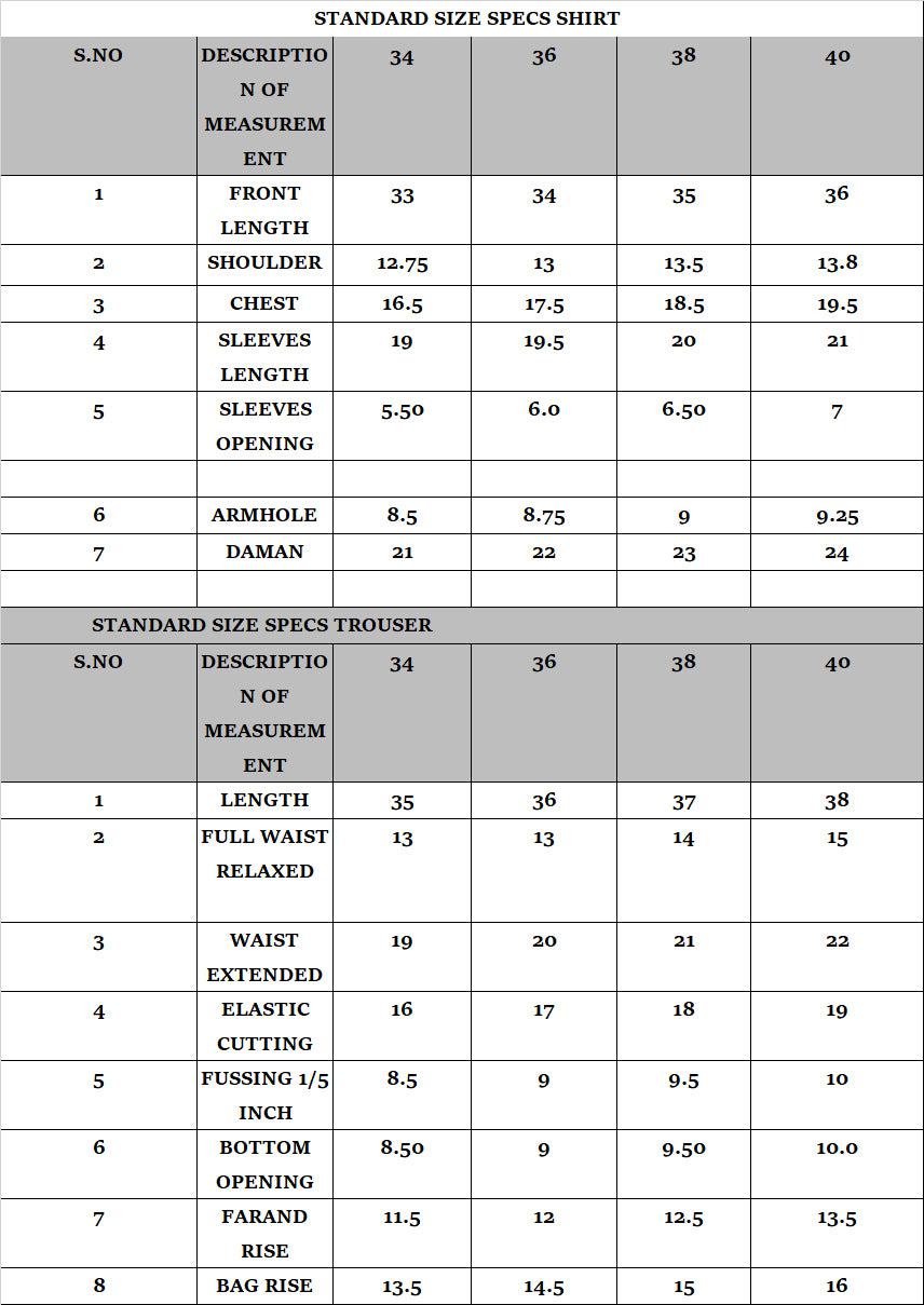 Size Guide