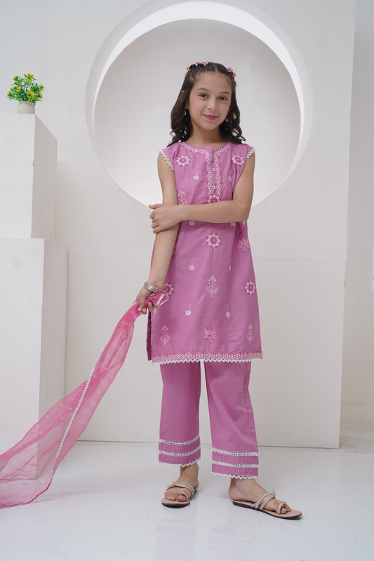 3 Piece Embroidered Suit GS-EMB-002