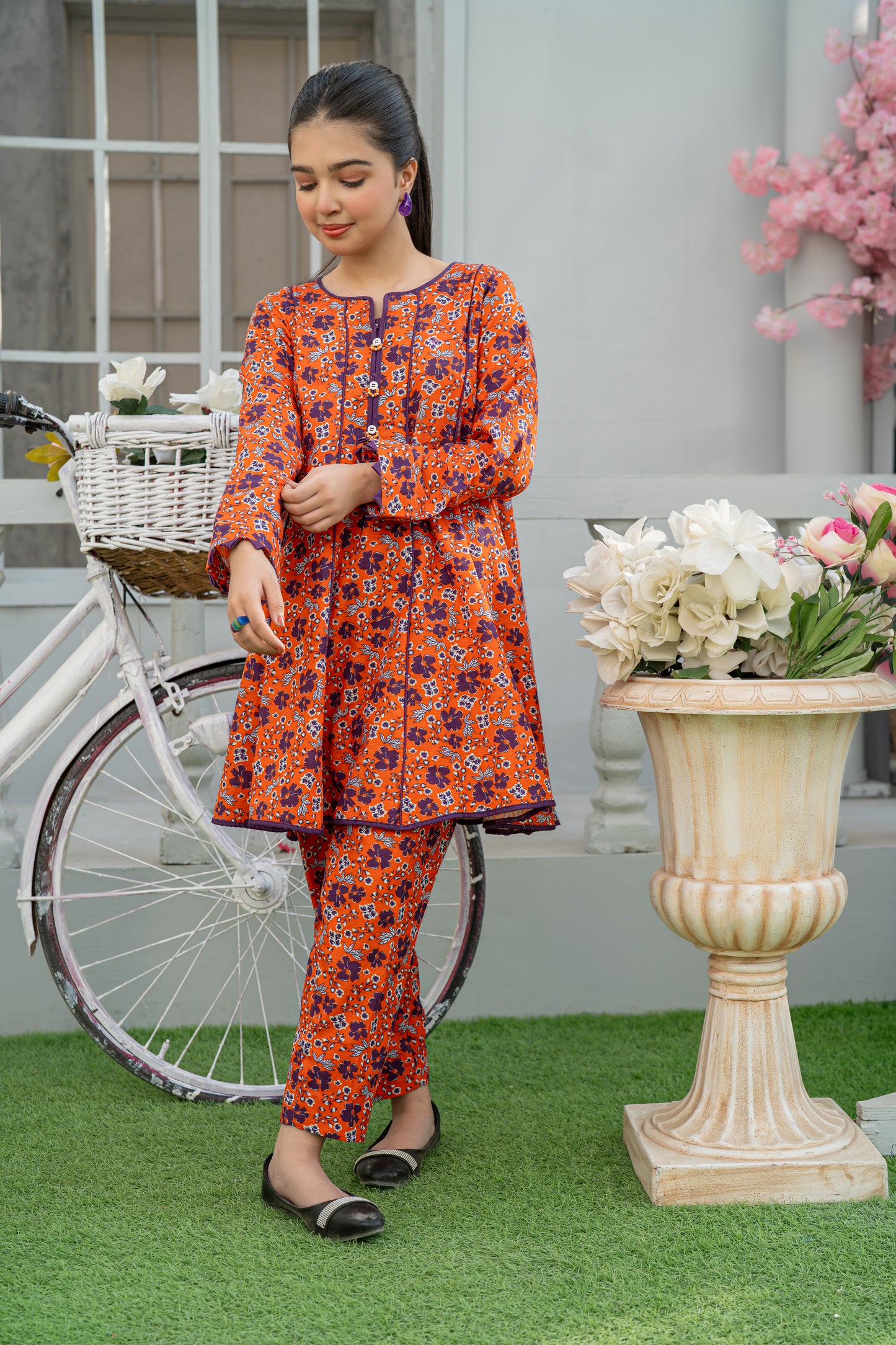 2 Piece Suit Cotton Khaddar Digital Printed Casual Wear T-CK-003